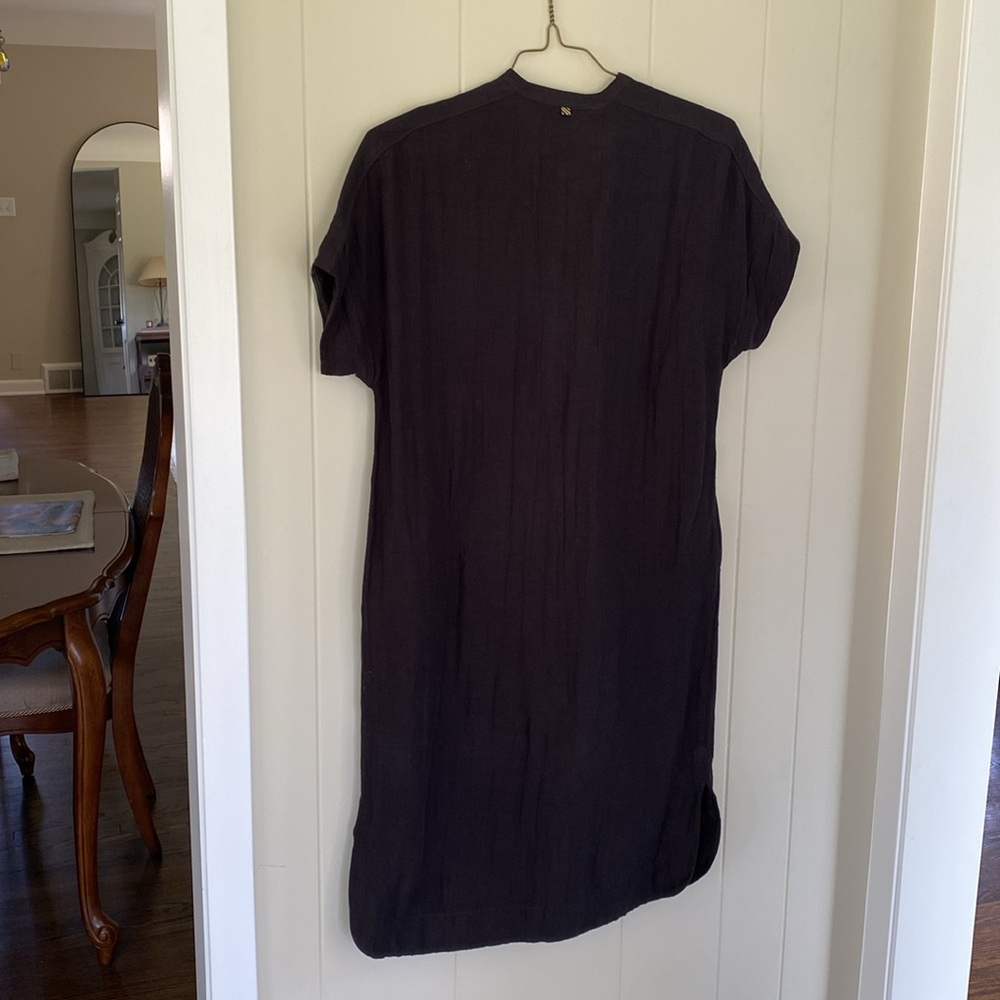 Billy Reid dolman sleeve button up dress black - Picture 8 of 12